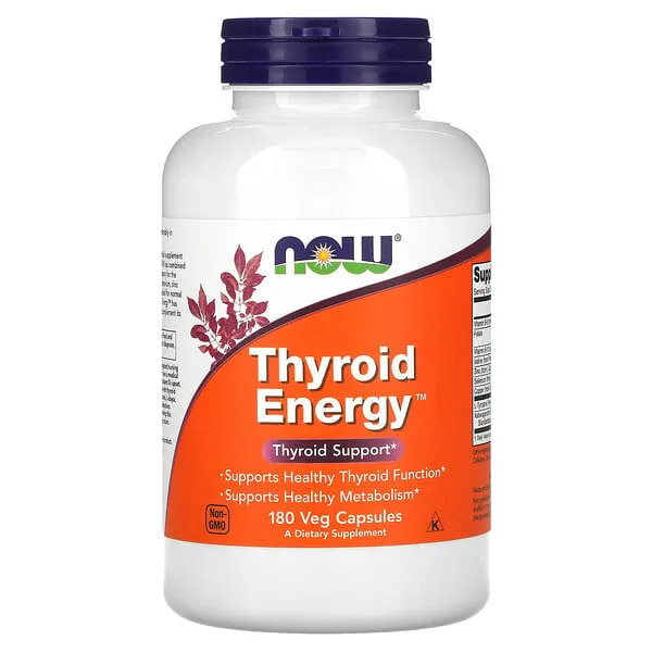 Now Foods Thyroid Energy - 180 Veg Capsules