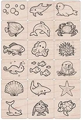 Hero Arts Sea Life Ink 'n Stamp Tub