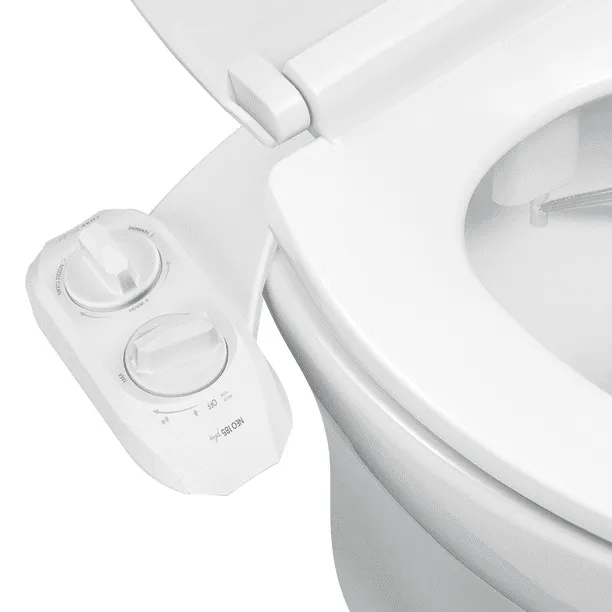 Luxe Bidet Neo 185 Plus - Only Patented Bidet Attachment for Toilet Seat, Innovative Hinges to Clean, Slide-In Easy Install, Advanced 360°