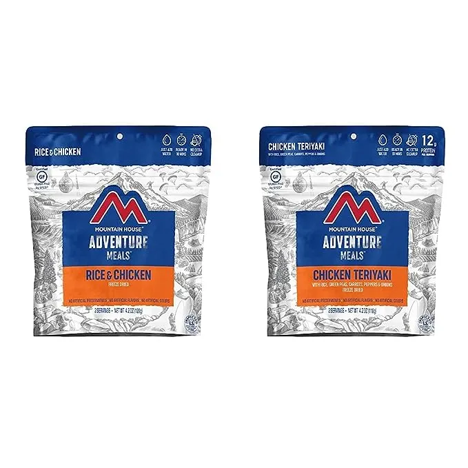 Mountain House Adventure Meals Freeze Dried Camping Meal - Rice & Chicken 4.2 oz