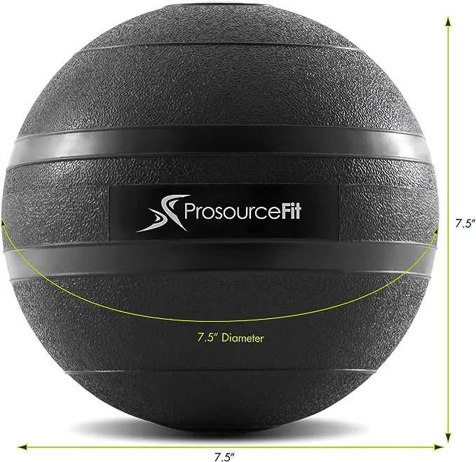 ProsourceFit Slam Medicine Balls 5, 10, 15, 20, 25, 30, 50 lbs Smooth and Tread Textured Grip Dead Weight Balls for Cross Training, Strength and Conditioning Exercises, Cardio and Core Workouts