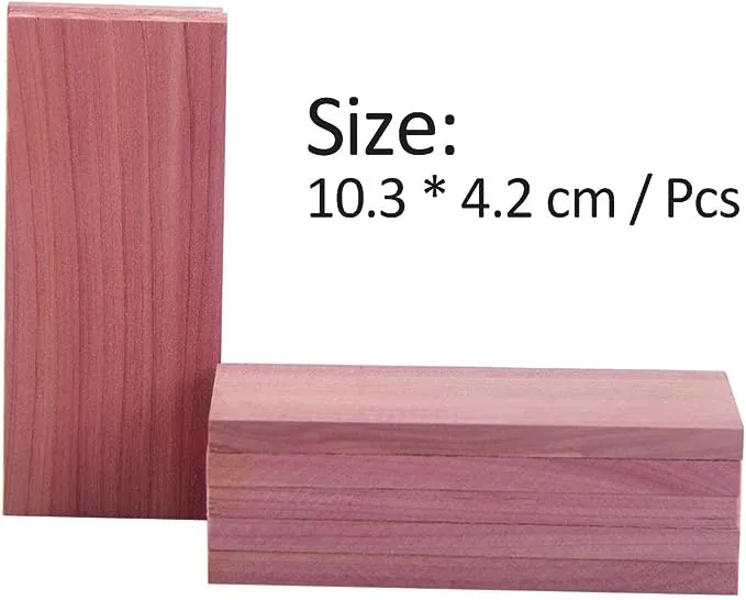 Cedar Space Cedar Blocks for Closet Storage, 100% Aromatic Red Ceder Blocks Cedar Planks (16)