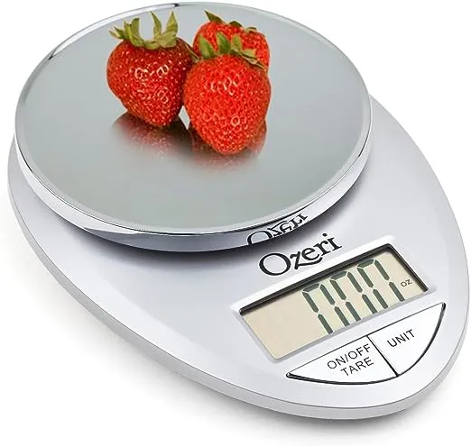 Ozeri Pro Digital Kitchen Food Scale, 0.05 oz to 12 lbs (1 gram to 5.4 kg)