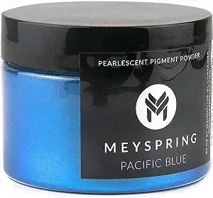 MEYSPRING Pacific Blue Epoxy Resin Color Pigment - 50 Grams - Great for Resin Art, Epoxy Resin, and UV Resin - Mica Powder for Epoxy Resin