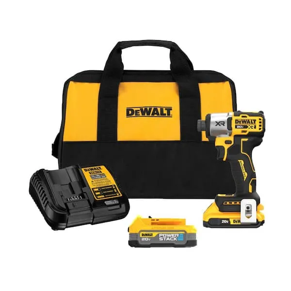 DEWALT 20V MAX Impact Driver, Cordless, 3-Speed, Battery and Charger Included (DCF845D1E1),Black