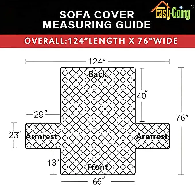 Easy-Going Sofa Covers, Slipcovers, Reversible Quilted Furniture Protector, Water Resistant