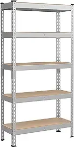 Songmics 5-Tier Storage Shelves Garage Storage Boltless Assembly