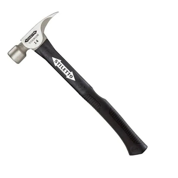 Stiletto Ti14mc-f 16-inch 14-oz Titanium Milled Curved Fiberglass Handle Hammer