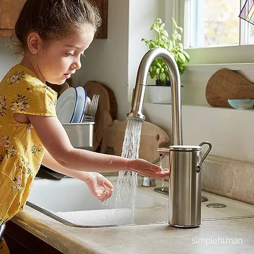 Simplehuman 9 oz. Touch-Free Rechargeable Sensor Liquid Soap Pump Dispenser