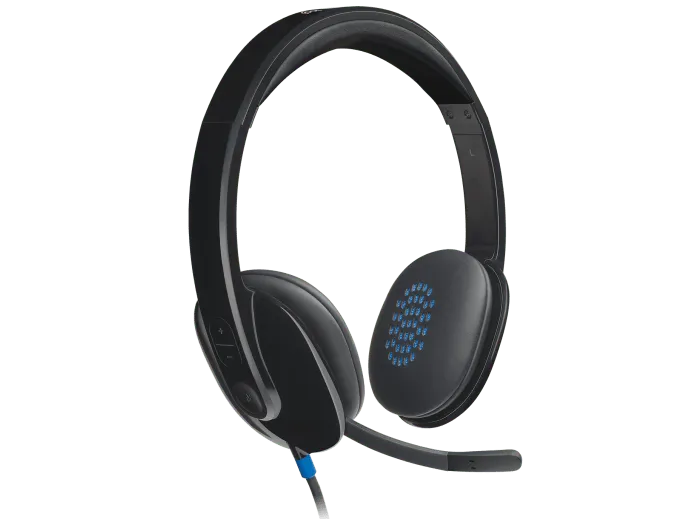 Logitech H540 Computer HD Headset, Over-the-Head, Black (981-000510)