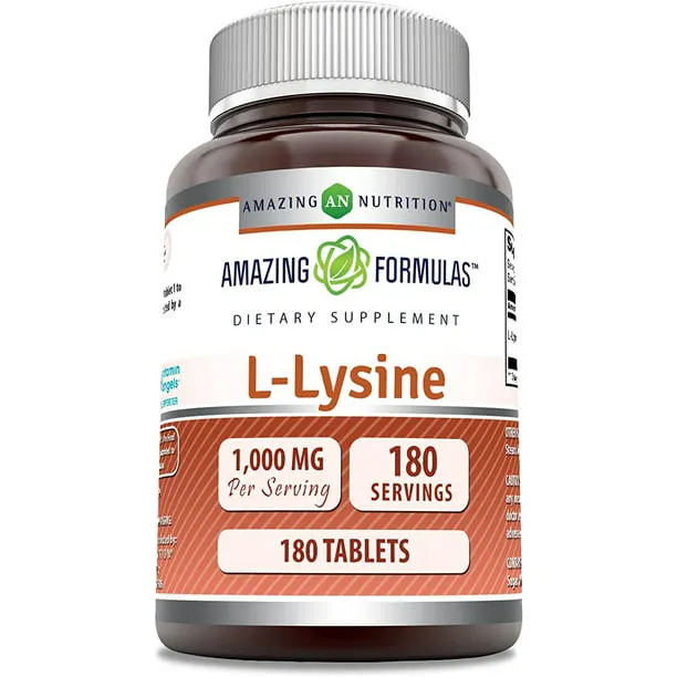 Amazing Formulas L-Lysine 1000 Mg 180 VCaps.