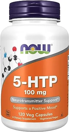 NOW Foods, 5-HTP, 100 mg, 120 capsules végétariennes