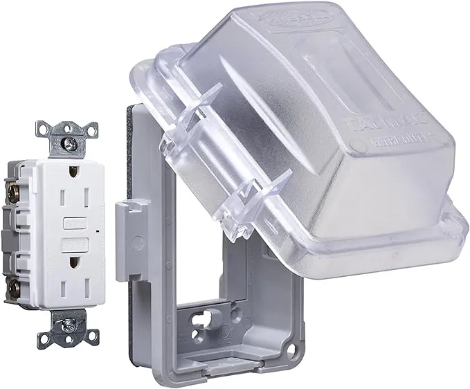 Hubbell TayMac MG420CS GFCI Electrical Box Cover