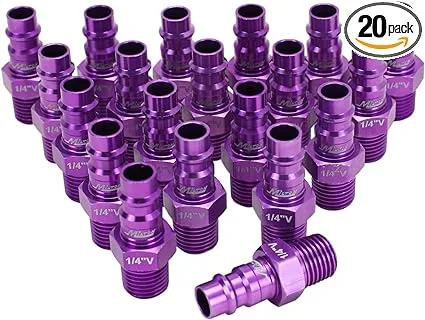 Milton 760VC-20 V-Style ColorFit Highflowpro Plugs Purple