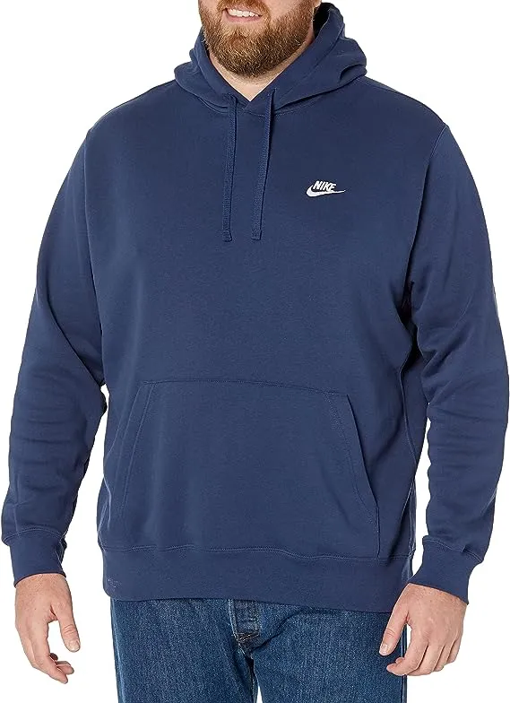 Nike Navy Fleece Sportswear Club Hoodie