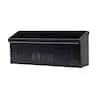 Architectural Mailboxes Townhouse Small, Steel, Wall Mount Mailbox, Black, THHB00AM