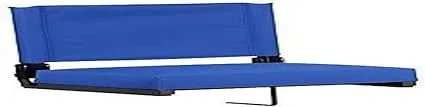 Flash Furniture Grandstand Comfort Seats by Flash - Blue Stadium Chair - 500 lb. Rated Folding Chair - Carry Handle - Ultra-Padded Seat