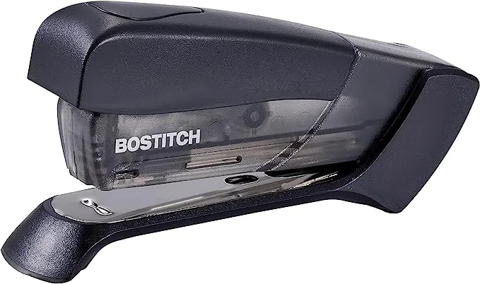 Bostitch Office Compact Classic Desktop Stapler,15 Sheet Capacity, No Effort, Includes 105 Staples, One Finger, 80% Easier Stapling- Great for Carpal Tunnel and Arthritis, Assorted (Colors May Vary)