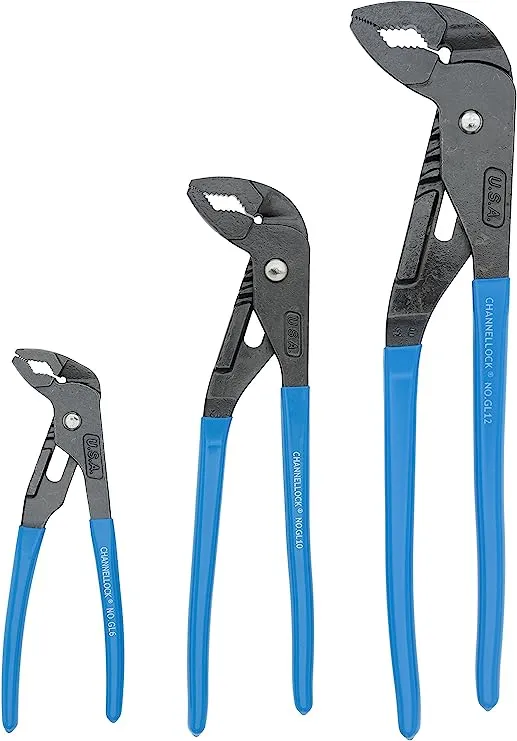 Channellock GLS-3 Griplock Tongue and Groove Plier Set