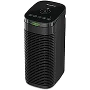 Honeywell HPA080 InSight HEPA Air Purifier with Air Quality Indicator and Auto Mode, Allergen Reducer for Medium Rooms (100 sq ft), Black - Wildfire/Smoke, Pollen, Pet Dander & Dust Air Purifier