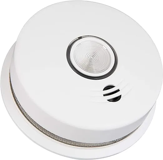 Kidde Hardwired Smoke Detector with 9-Volt Battery Backup (Included), Front-Load Battery Door, Test-Silence Button