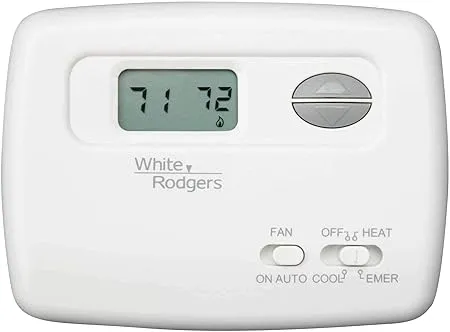 White Rodgers 1F79-111 Non-Programmable Heat Pump Thermostat