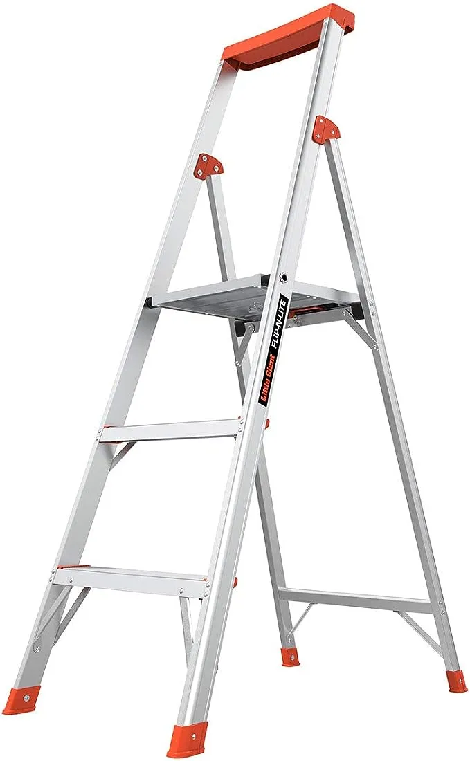 Little Giant Ladder Systems Flip-N-Lite, 5-Foot, Stepladder, Aluminum, Type 1A, 300 lbs Rated (15273-001)