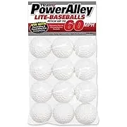 Heater Sport Power Alley 60 MPH Lite Baseballs White 2x 6-Packs