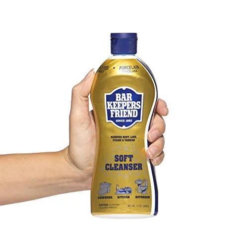 BAR KEEPERS FRIEND Soft Cleanser Premixed Formula | 13 Oz | (2 Pack)']