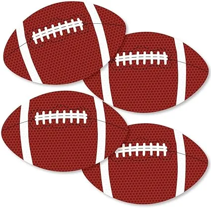 End Zone - Football - DIY Decorations Party Essentials - Football Baby Shower Decor - Football Birthday Party Decorations - 20 Ct.