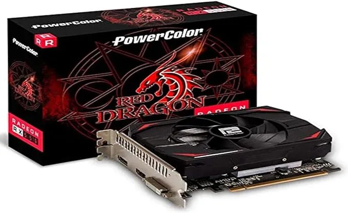 PowerColor AMD Radeon RX 550 Red Dragon Graphics Card 4GB