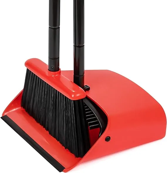 TreeLen Broom and Dustpan Set - Simplify Cleaning Your Home Ktichen Office with Ease