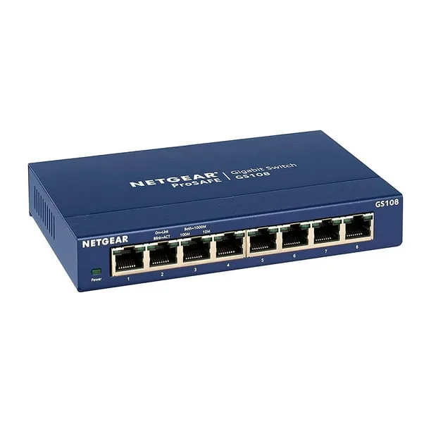 Netgear 8-Port Gigabit Ethernet Switch GS108-400NAS