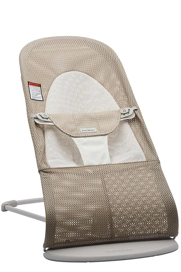 BabyBjörn Bouncer Balance Soft, Mesh Gray Beige/White