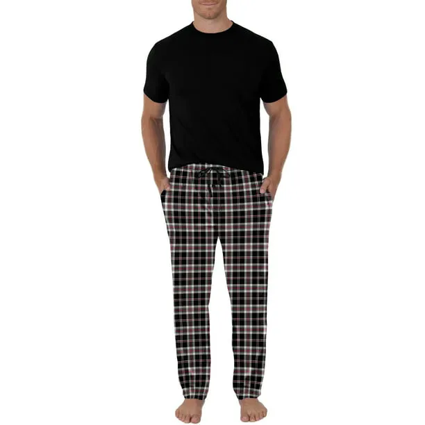 Fruit of the Loom Men's Fleece Pajama Pant Set