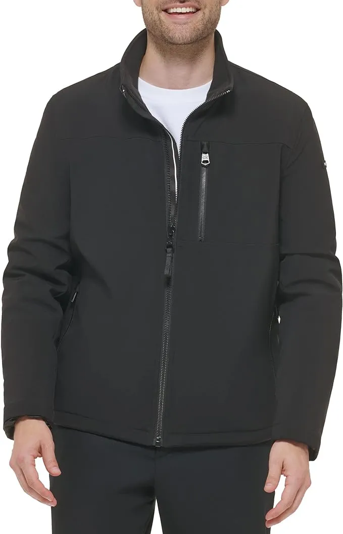 Calvin Klein Men's Faux-Sherpa-Lined Soft-Shell Jacket