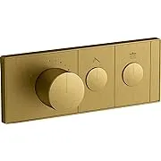 Kohler 26346-9-2MB Anthem™ Two-Outlet Recessed Mechanical Thermostatic Valve Control, Vibrant Brushed Moderne Brass