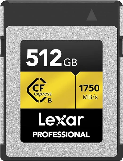 Lexar 512GB Professional CFexpress Type B Card Gold Series