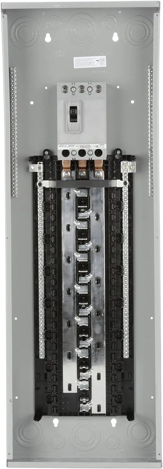 Siemens - P4260B3200CU - LOW VOLTAGE PL SERIES LOAD CENTER. FACTORY INSTALLED MAIN BREAKER WITH 42 1-INCH SPACES ALLOWING MAX 60 CIRCUITS. 3-PHASE 4-WIRE SYSTEM RATED 120/240V OR 120/208V (200A) 22KA INTERRUPT. SPECIAL FEATURES COPPER BUS, INTERCHANGEABL