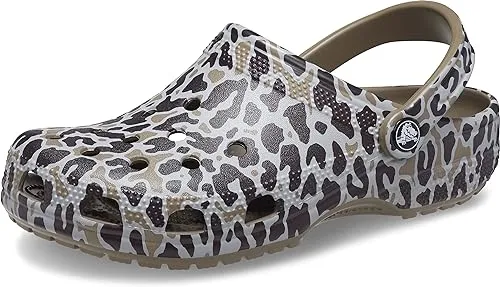 Crocs Classic Animal Print Clog 206676 in khaki / leopard