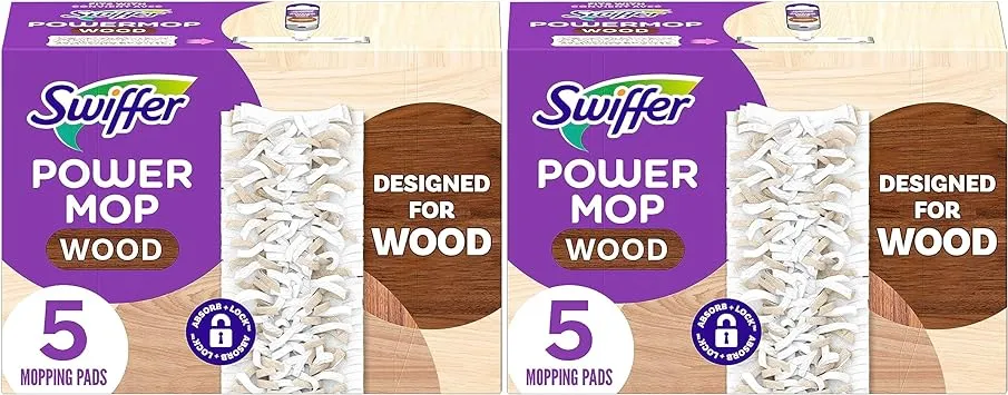 Swiffer Power Mop Wood Mopping Pad Refills