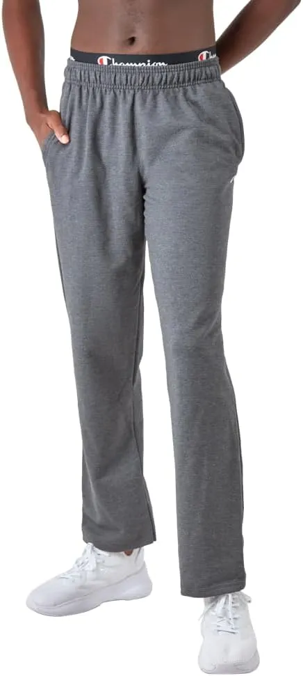 Champion Men's Powerblend Fleece Open Bottom Pants Navy / L