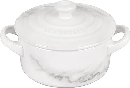 Le Creuset 14 oz. Stoneware Mini Round Cocotte - Oyster