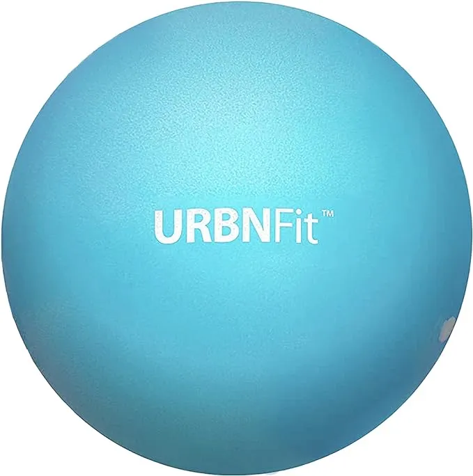 URBNFit Small Exercise Ball - 9-inch Mini Pilates Ball with Fitness Guide for &amp;