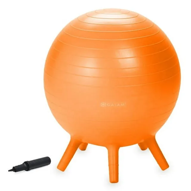 Gaiam Kids Stay-N-Play Ball, Orange, 52 cm