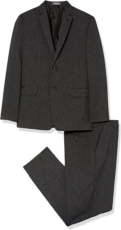 Van Heusen Flex Big Boys 2-pc. Pant Suit, 20 Husky, Black