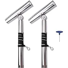 2PCS Stainless Steel Outrigger Fishing Rod Holder for Marine Boat Yacht