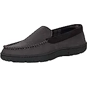 Hanes Men's Textured Moccasin Slipper