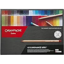 Caran d'Ache Luminance Colored Pencils - Set of 40