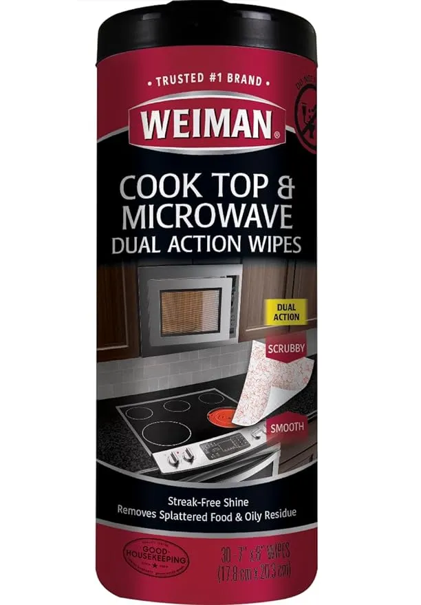 Weiman Cook Top & Microwave Dual Action Wipes (10.4 oz)